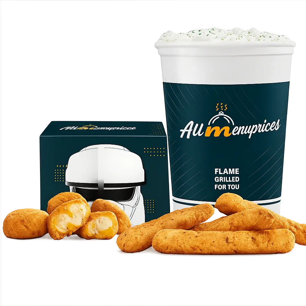 Wars themed snack box with cheese bites, chicken fries, and drink.